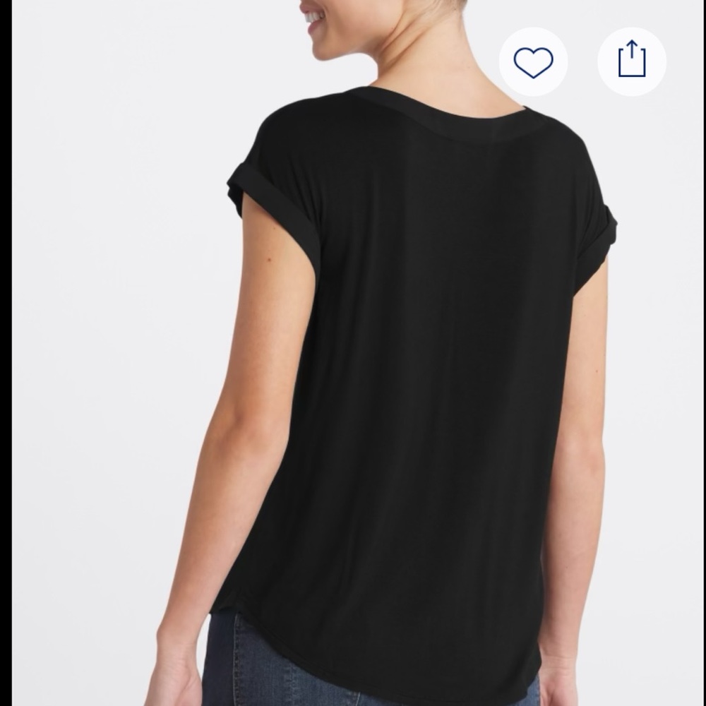 FORTUNE + IVY Women’s Black Helina Mixed Material Blouse - Size L - Picture 3 of 10